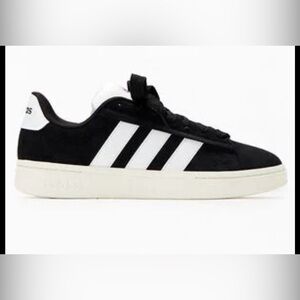 adidas Black and White Low-Top Platform Sneaker